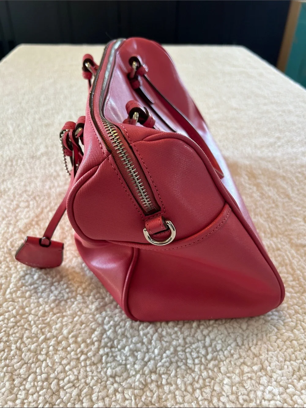 Coach Pink Leather Top-Handle and Crossbody Satchel